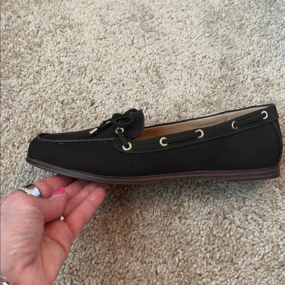 NIB Dolce Vita Faux Suede Bow Loafers - Picture 2 of 8